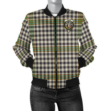 Burns Check Tartan Bomber Jacket with Family Crest