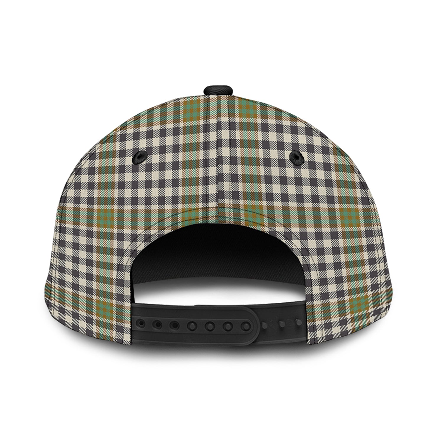 Burns Check Tartan Classic Cap with Family Crest