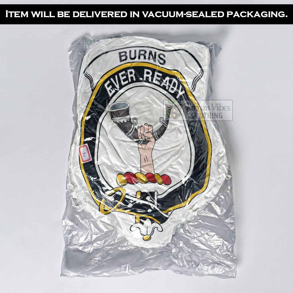 Burns Clan Crest Shaped Throw Pillow, Scottish Clan Badge Decorative Pillow - Tartan Vibes Clothing