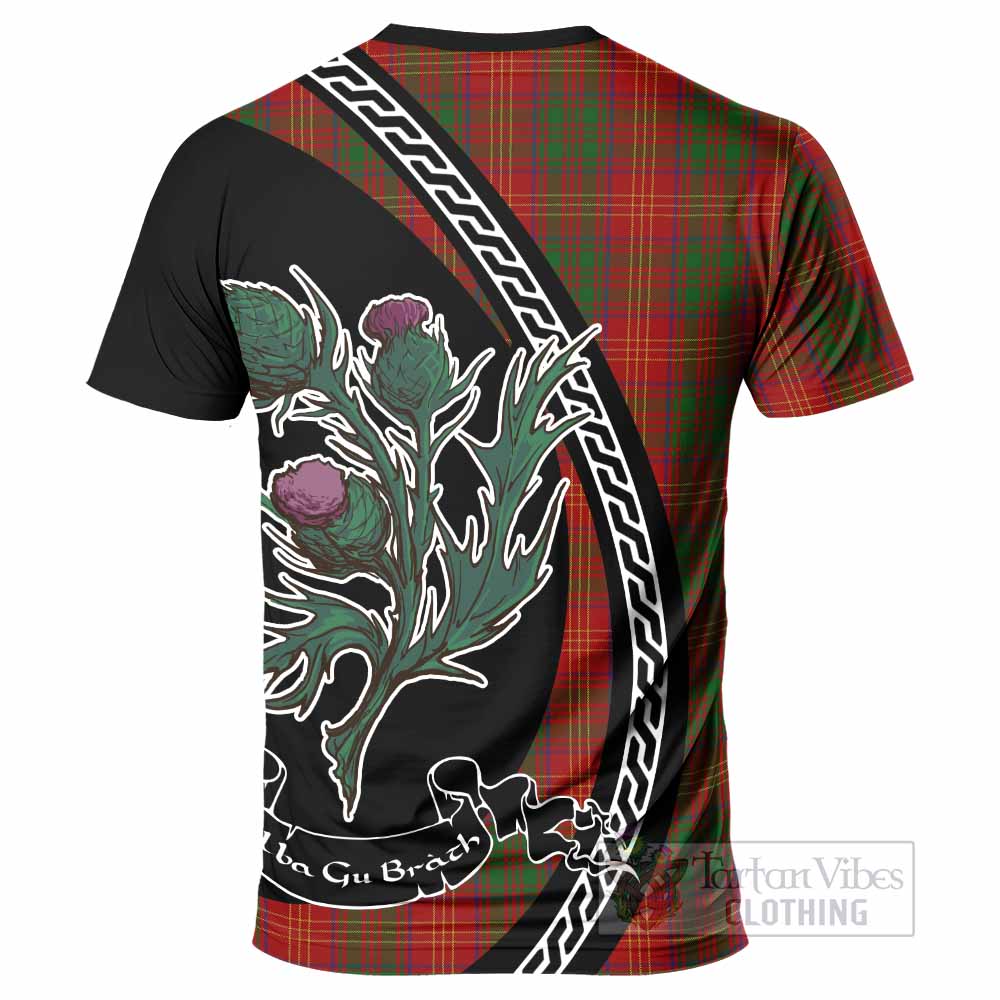 Burns Family Crest Tartan T-Shirt Alba Thistle Inspired - Tartan Vibes Clothing