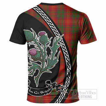 Burns Family Crest Tartan T-Shirt Alba Thistle Inspired - Tartan Vibes Clothing