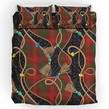 Burns Scottish Tartan Twisted Ropes Stylized Bedding Set UK Bedding Set UK King 91*87 inch - Tartan Vibes Clothing
