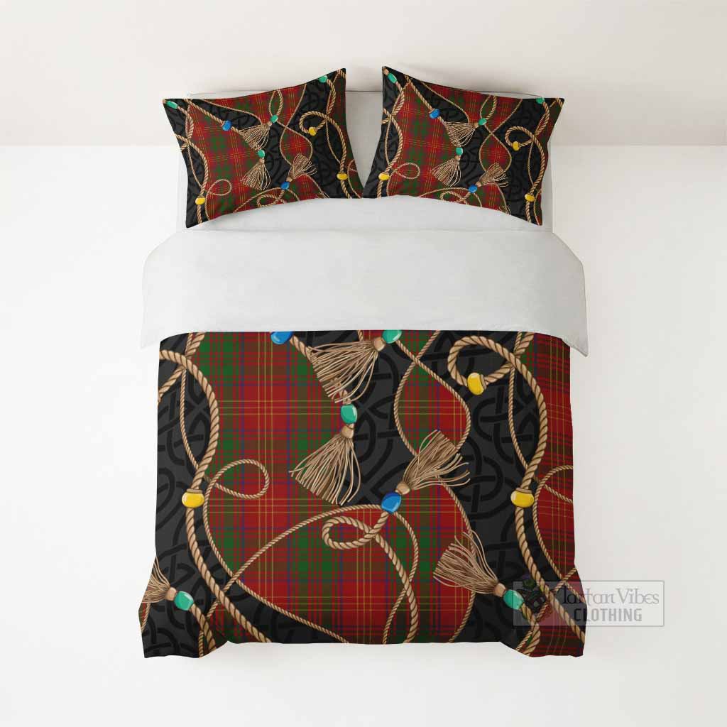 Burns Scottish Tartan Twisted Ropes Stylized Bedding Set - Tartan Vibes Clothing
