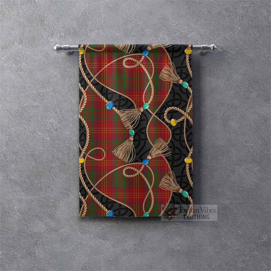 Burns Scottish Tartan Twisted Ropes Stylized Gonfalon Rectangle - Tartan Vibes Clothing