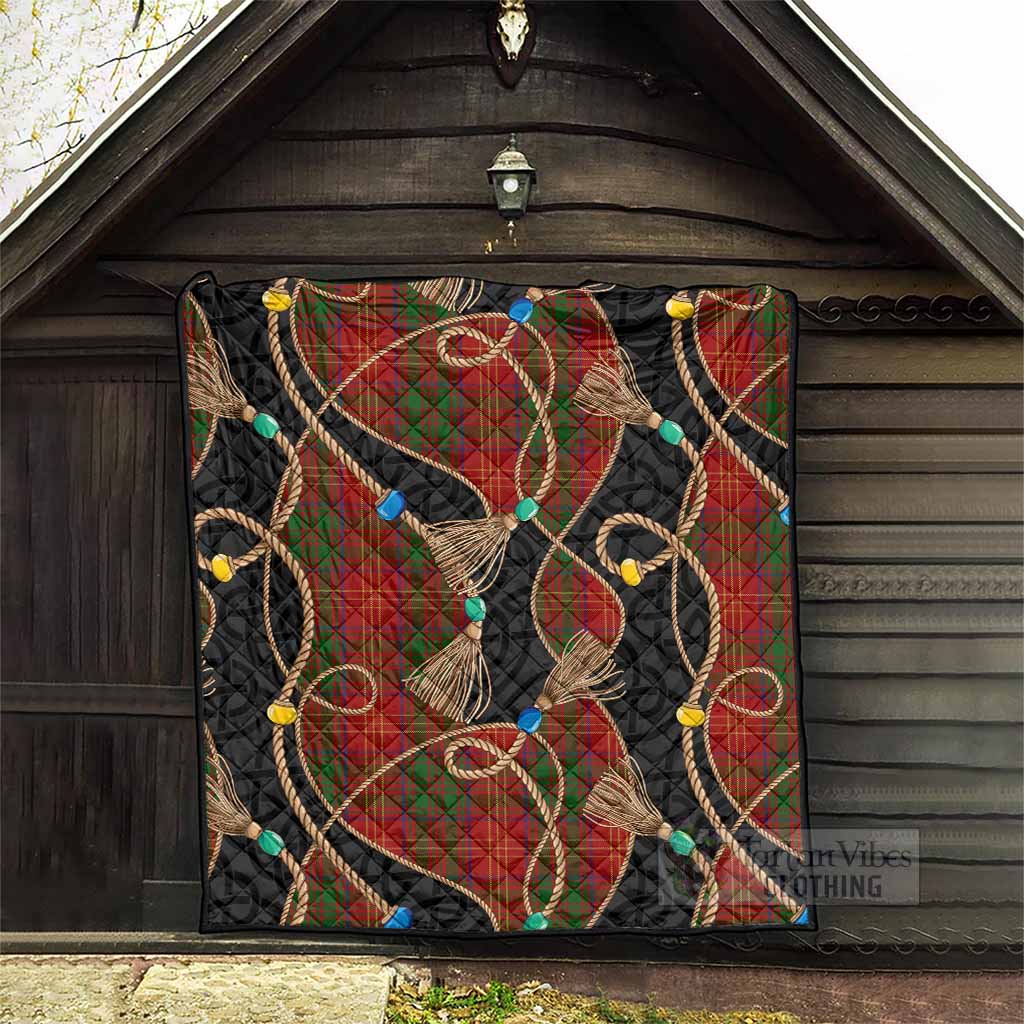 Burns Scottish Tartan Twisted Ropes Stylized Premium Quilt - Tartan Vibes Clothing