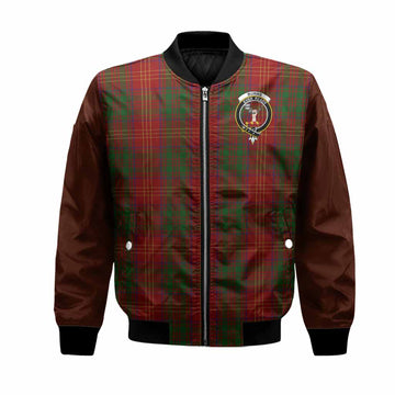 Burns Tartan Accent Bomber Jacket with Family Crest