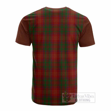 Burns Tartan Accent Cotton T-shirt with Family Crest