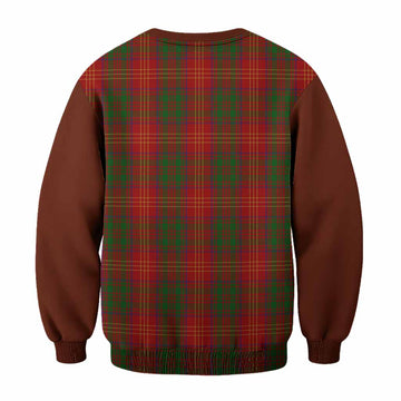Burns Tartan Accent Sweatshirt with Family Crest