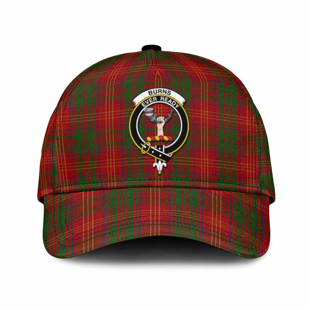 Burns Tartan Classic Cap with Family Crest