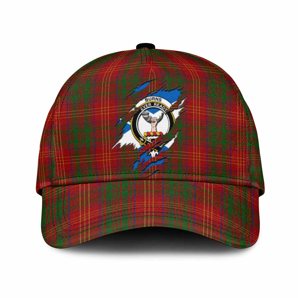 Burns Tartan Classic Cap with Family Crest In Me Style
