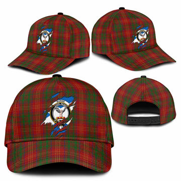 Burns Tartan Classic Cap with Family Crest In Me Style