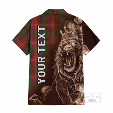 Burns Tartan Cotton Hawaiian Shirt Roaring Lion Heritage