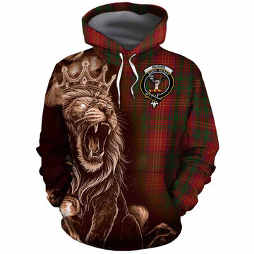 Burns Tartan Cotton Hoodie Roaring Lion Heritage