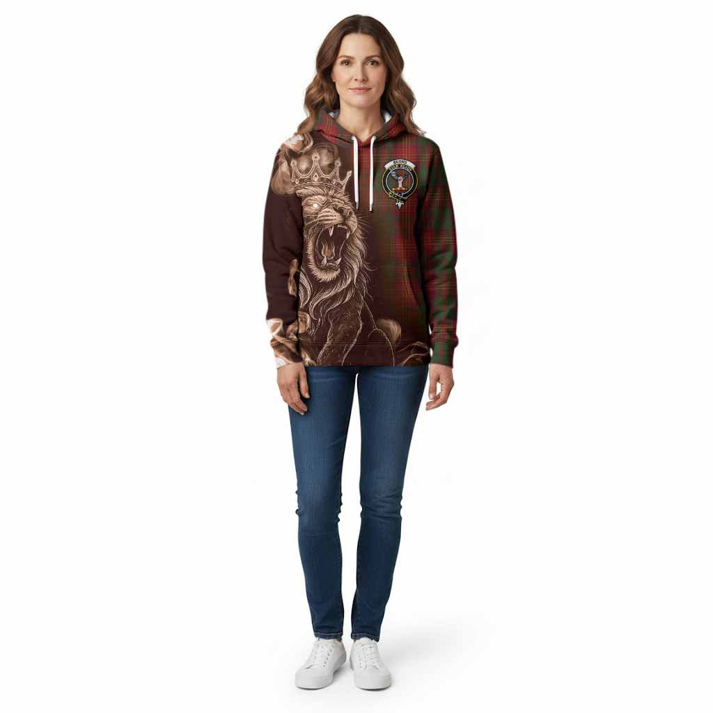 Burns Tartan Cotton Hoodie Roaring Lion Heritage