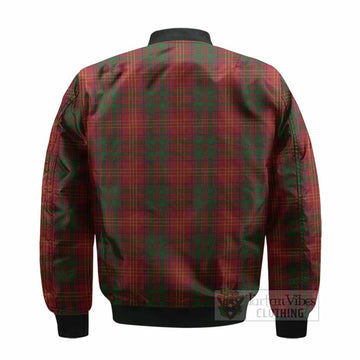 Burns Tartan Crest Bomber Jacket Ferocious Lion Style