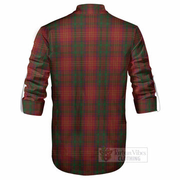Burns Tartan Crest Ghillie Shirt Ferocious Lion Style