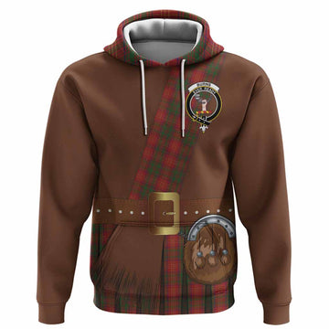 Burns Tartan Crest Hoodie Kilt Costume Style