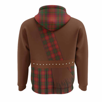 Burns Tartan Crest Hoodie Kilt Costume Style