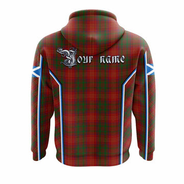 Burns Tartan Crest Hoodie Scotland Coat of Arm Flag Style