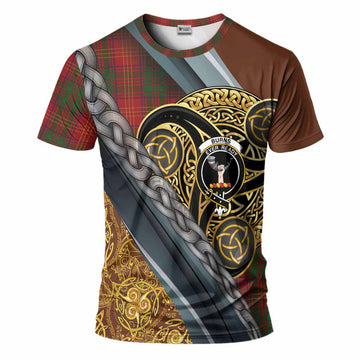 Burns Tartan Crest T-Shirt Scottish Triskele Celtic