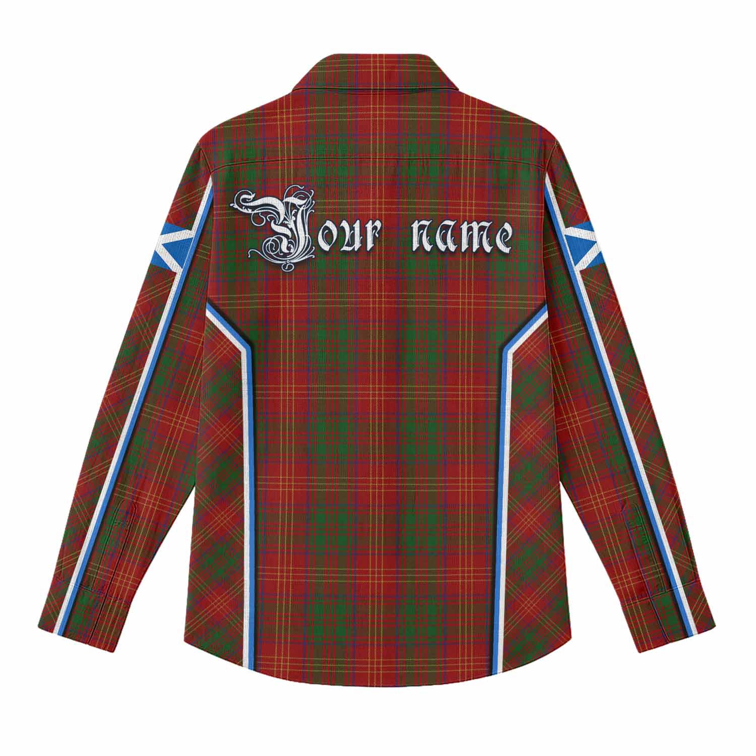 Burns Tartan Crest Women Casual Shirt Scotland Coat of Arm Flag Style - Tartan Vibes Clothing