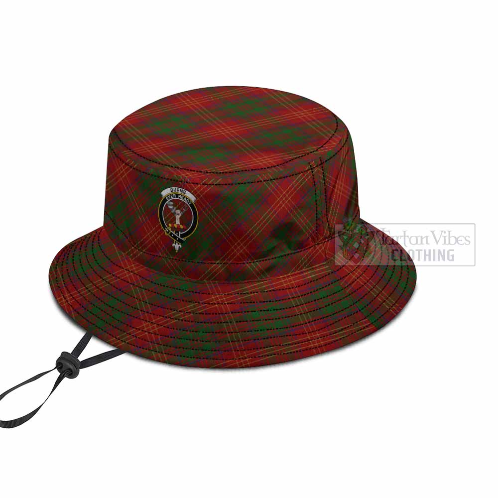 Burns Tartan Fishing Hat with Family Crest
