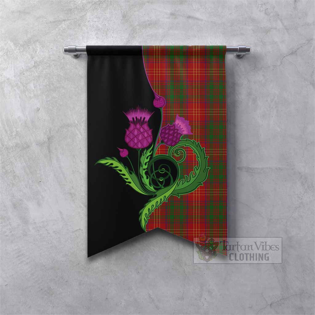 Burns Tartan Gonfalon Traditional Scottish Thistle Fishtail - Tartan Vibes Clothing