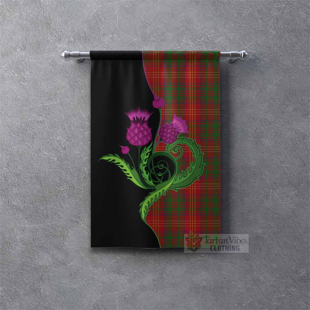 Burns Tartan Gonfalon Traditional Scottish Thistle Rectangle - Tartan Vibes Clothing