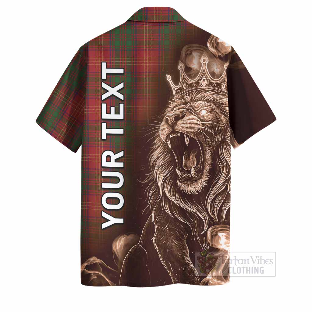 Burns Tartan Hawaiian Shirt Roaring Lion Heritage