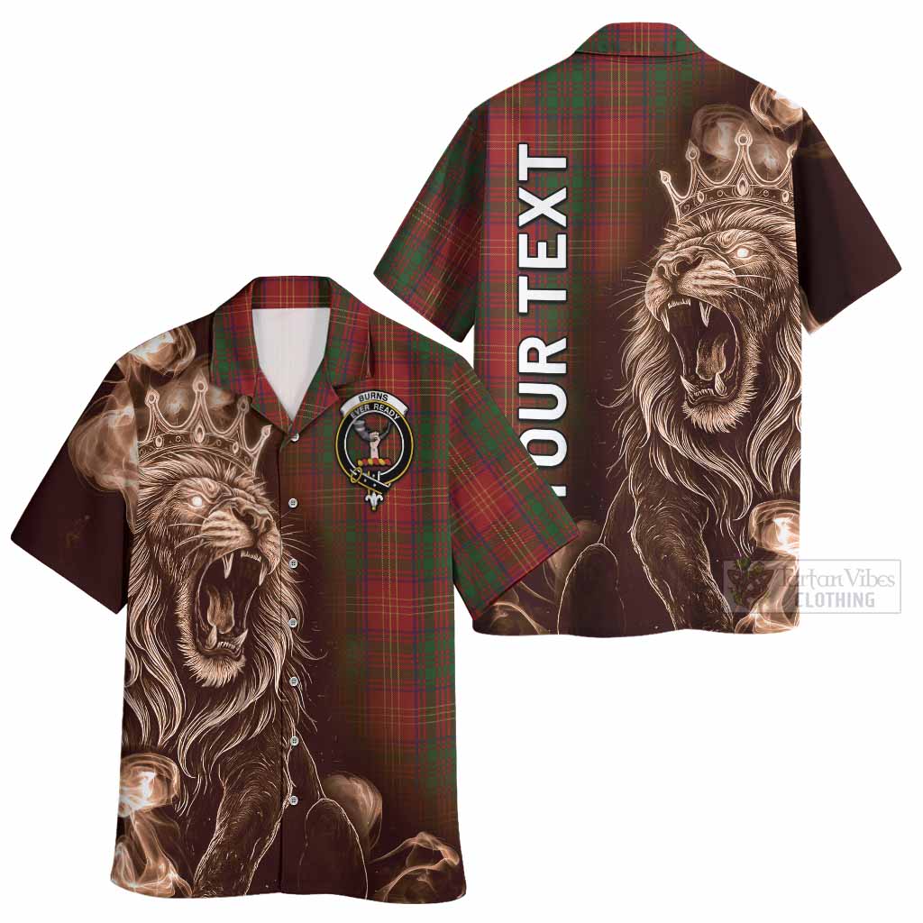Burns Tartan Hawaiian Shirt Roaring Lion Heritage