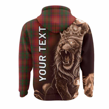 Burns Tartan Hoodie Roaring Lion Heritage