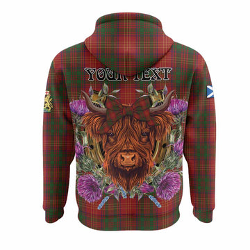 Burns Tartan Hoodie Scottish Thistle Heilan Coo