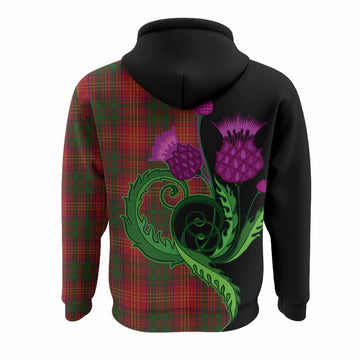 Burns Tartan Hoodie Traditional Scottish Thistle