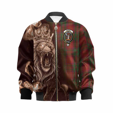 Burns Tartan Kid Bomber Jacket Roaring Lion Heritage