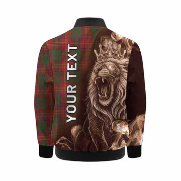 Burns Tartan Kid Bomber Jacket Roaring Lion Heritage