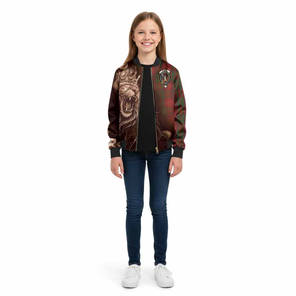 Burns Tartan Kid Bomber Jacket Roaring Lion Heritage