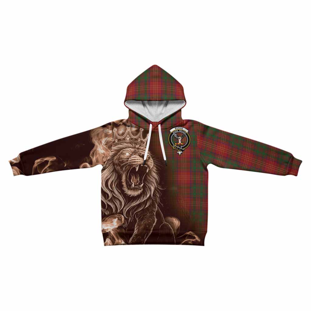 Burns Tartan Kid Hoodie Roaring Lion Heritage