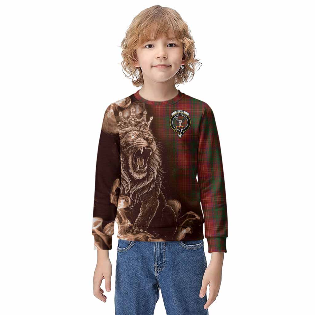 Burns Tartan Kid Knitted Sweatshirt Roaring Lion Heritage