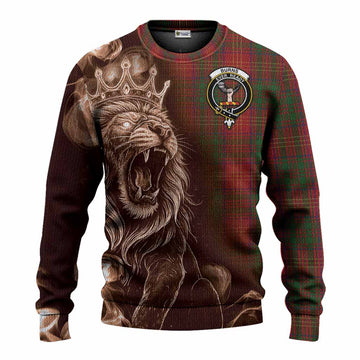 Burns Tartan Knitted Sweater Roaring Lion Heritage