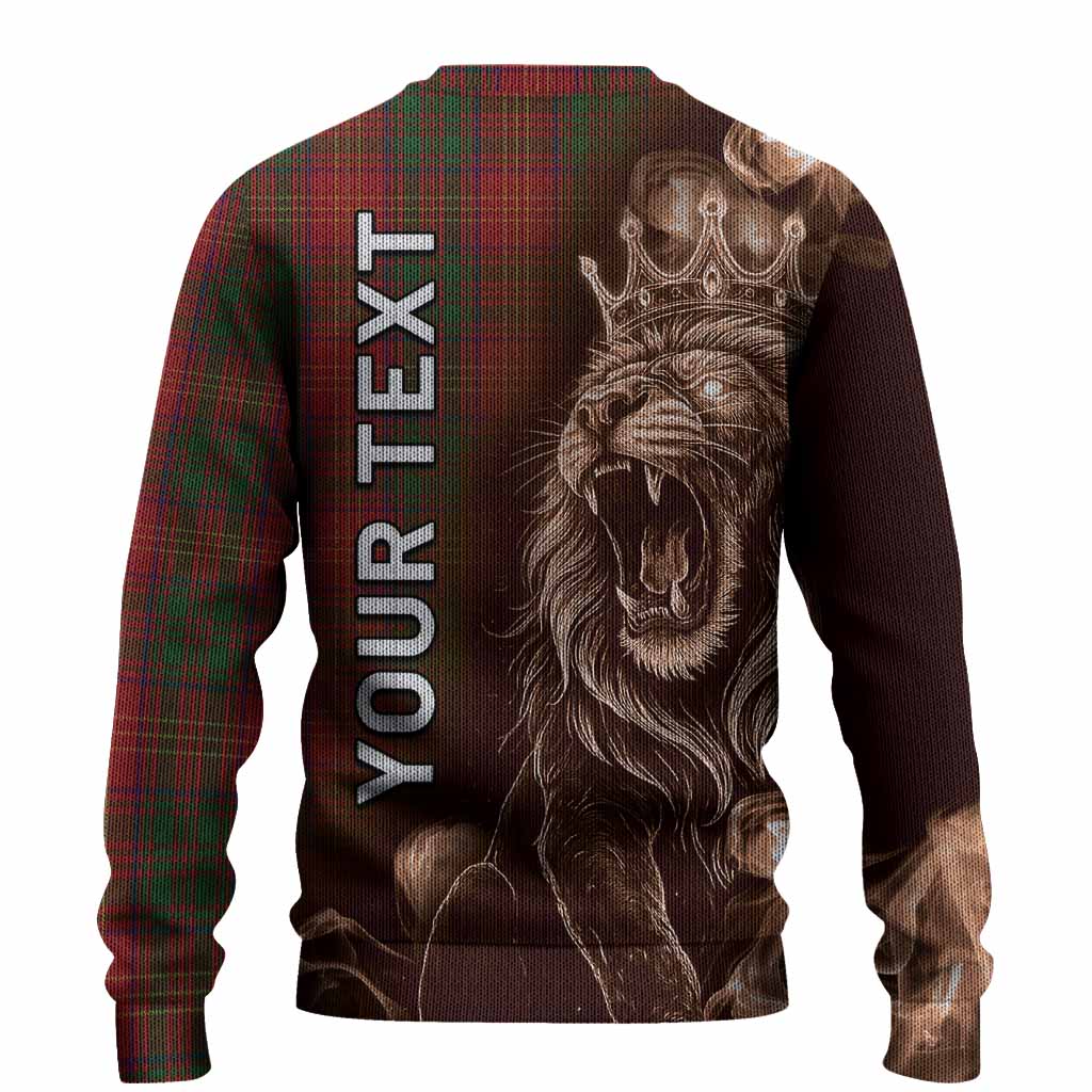 Burns Tartan Knitted Sweater Roaring Lion Heritage