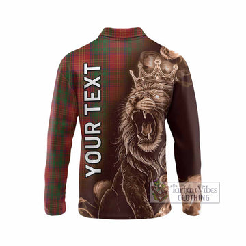 Burns Tartan Long Sleeve Polo Shirt Roaring Lion Heritage
