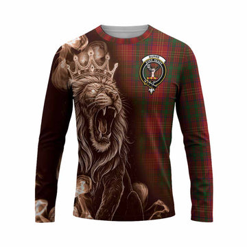 Burns Tartan Long Sleeve T-Shirt Roaring Lion Heritage
