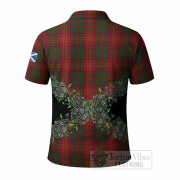 Burns Tartan Polo Shirt Thistle Scottish Spirit