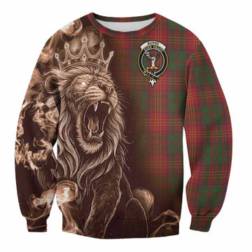 Burns Tartan Sweatshirt Roaring Lion Heritage