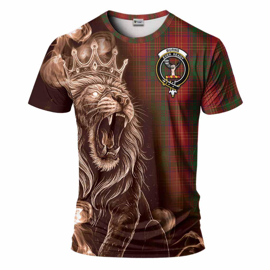Burns Tartan T-Shirt Roaring Lion Heritage