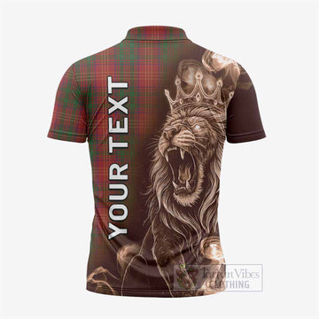 Burns Tartan Zipper Polo Shirt Roaring Lion Heritage