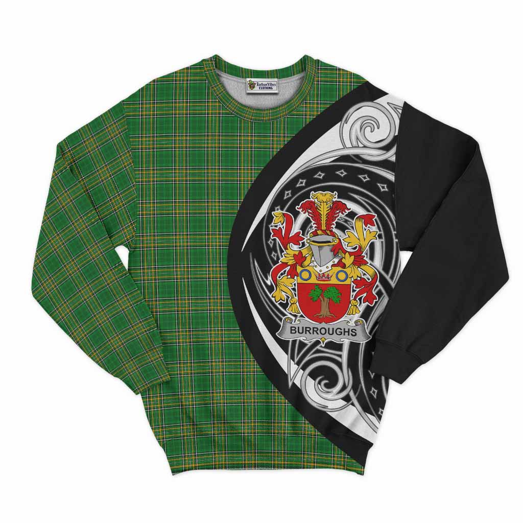 Burroughs Irish Clan Sweatshirt Celtic Circle Style Unisex - Tartan Vibes Clothing
