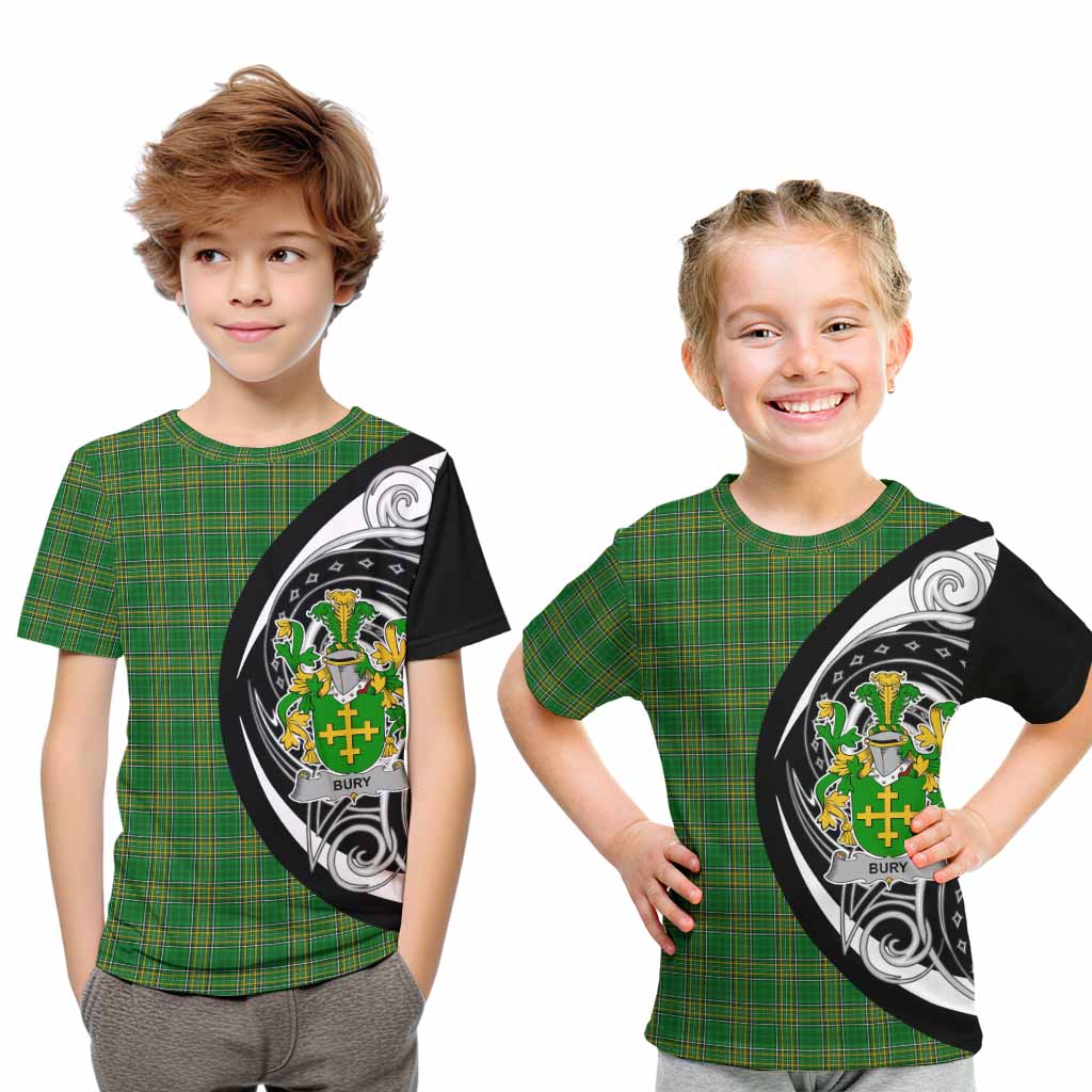 Bury Irish Clan Kid T-Shirt Celtic Circle Style Youth XL Size14 - Tartan Vibes Clothing