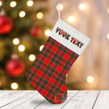 Butter Tartan Christmas Stocking with Personalized Text - Tartan Vibes Clothing