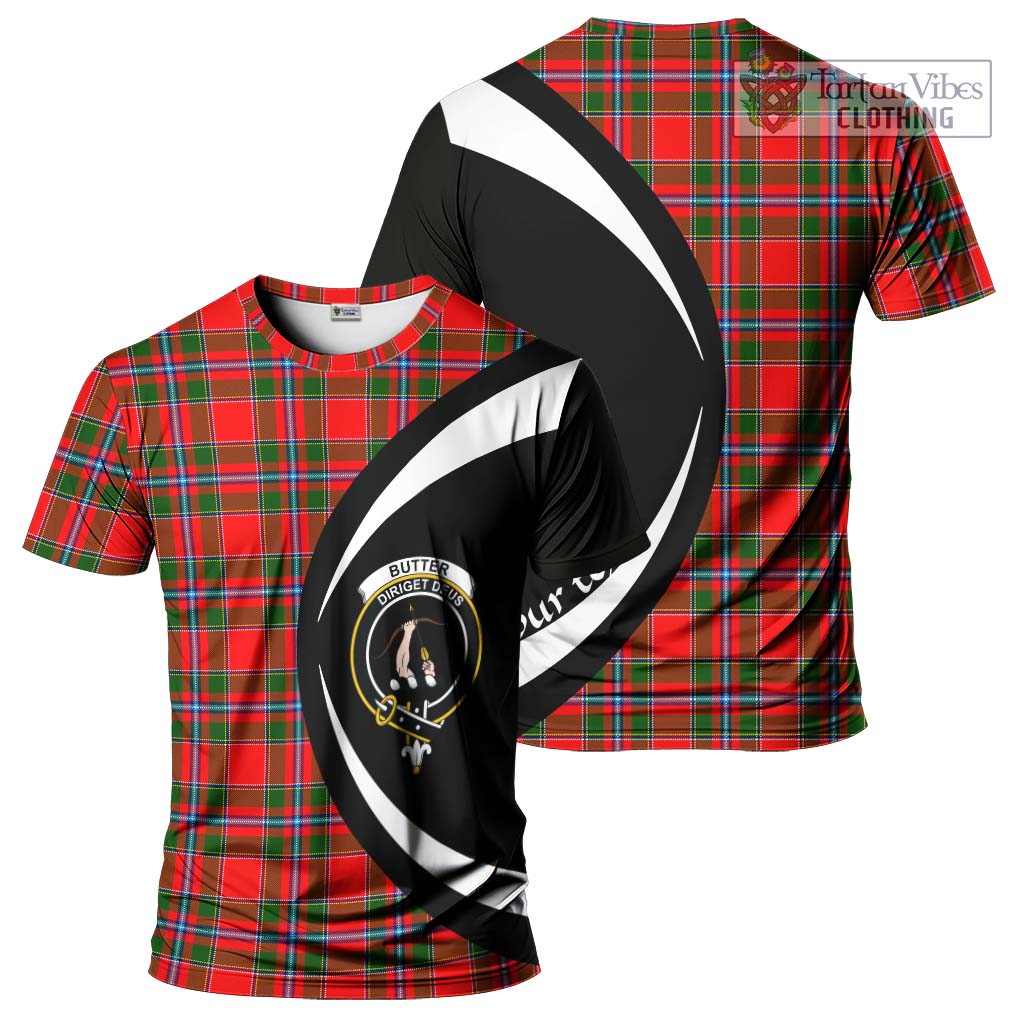 Butter Tartan T-Shirt with Family Crest Circle Style Kid's Shirt - Tartan Vibes Clothing